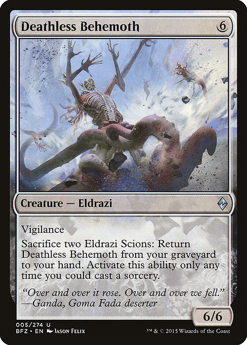 Deathless Behemoth highlighted card art