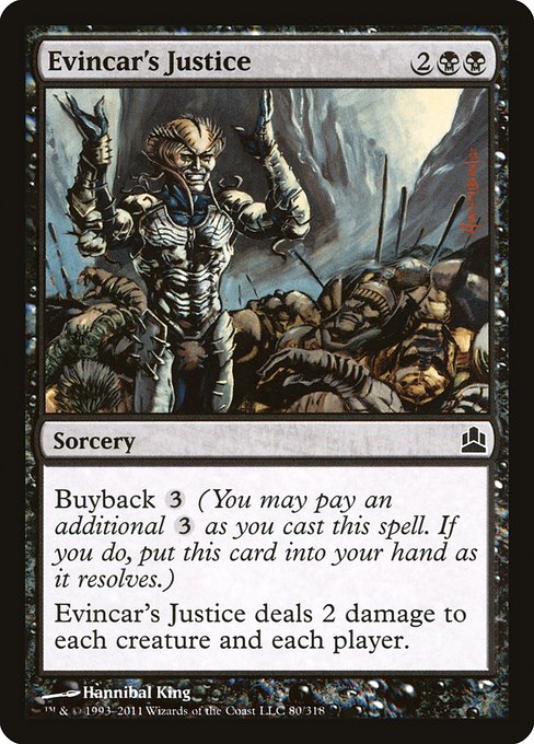 Evincar's Justice from Commander 2011