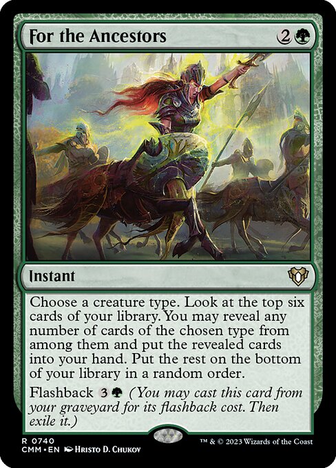 For the Ancestors highlighted card art