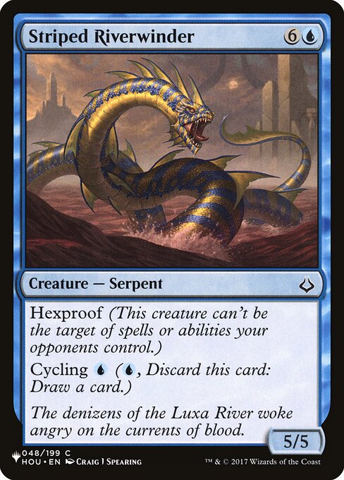 Striped Riverwinder highlighted card art