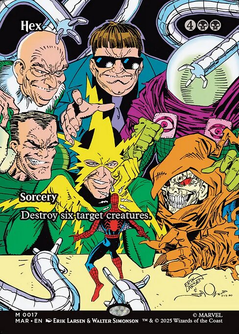 Hex highlighted card art