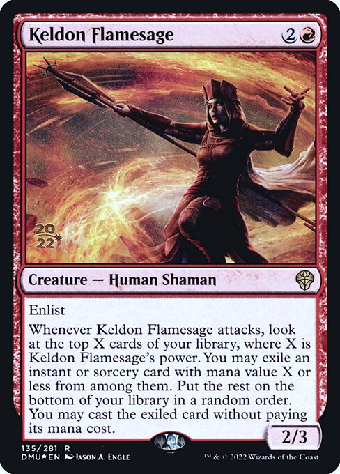 Keldon Flamesage from Dominaria United Promos