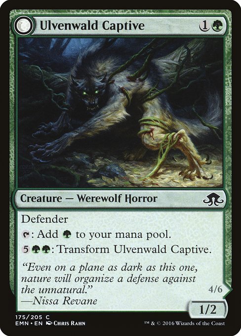 Ulvenwald Captive // Ulvenwald Abomination from Eldritch Moon