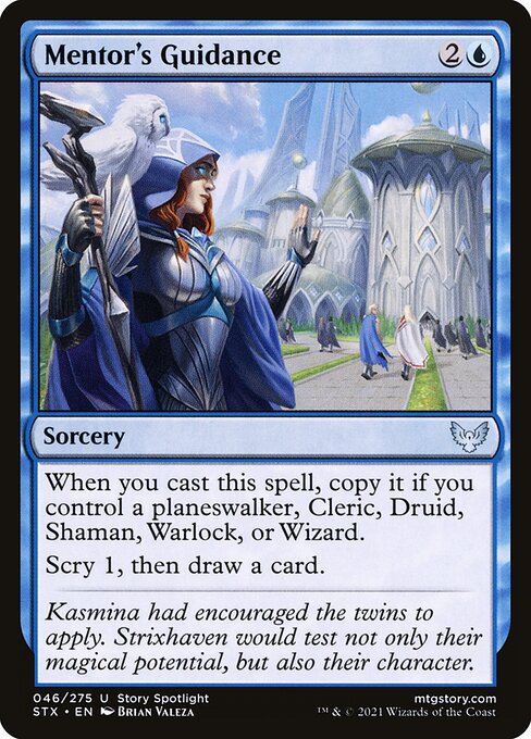 Mentor's Guidance highlighted card art