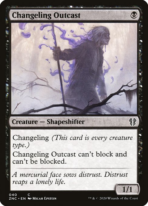 Changeling Outcast from Zendikar Rising Commander