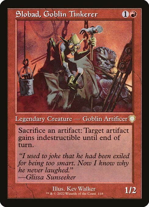 Slobad, Goblin Tinkerer from The Brothers' War Commander