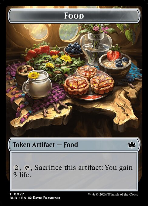 Food from Bloomburrow Tokens