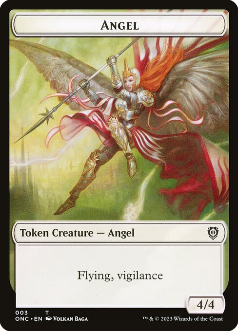 Angel from Phyrexia: All Will Be One Commander Tokens