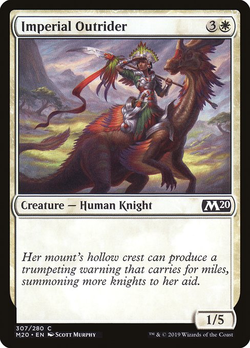 Imperial Outrider highlighted card art