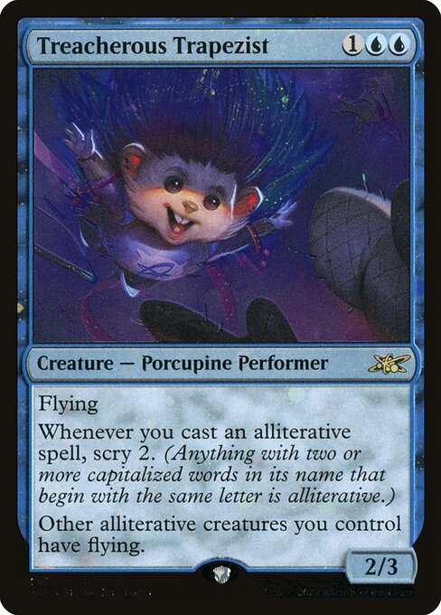 Treacherous Trapezist highlighted card art