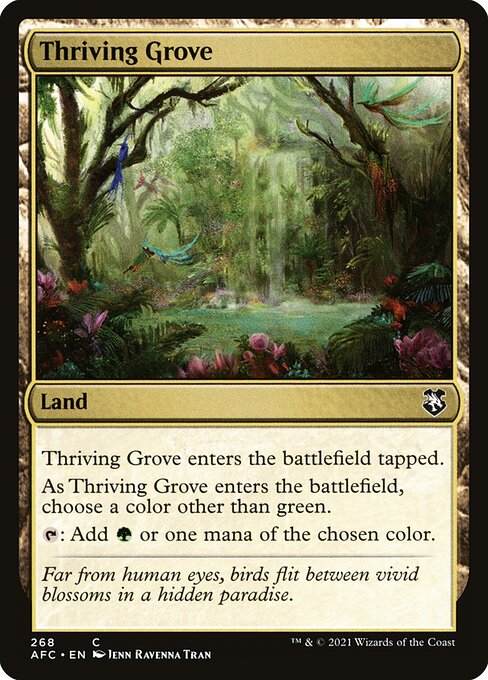 Thriving Grove from Forgotten Realms Commander