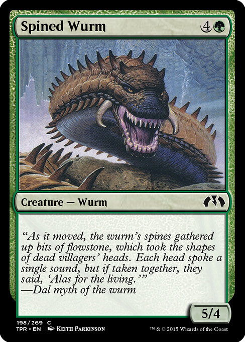 Spined Wurm highlighted card art