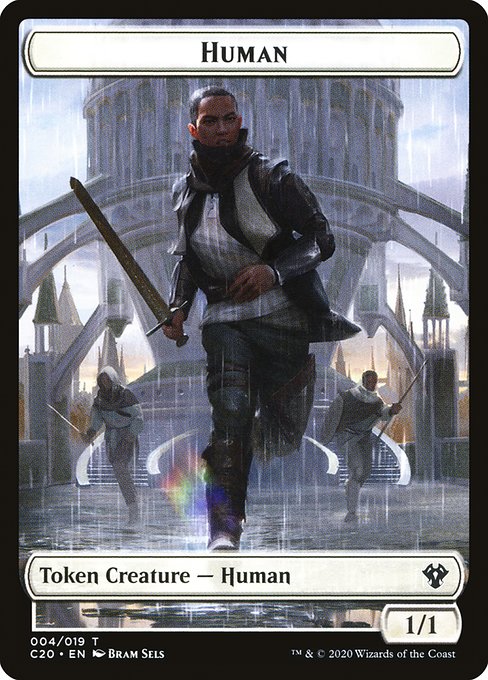 Human from Commander 2020 Tokens