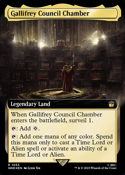 Gallifrey Council Chamber highlighted card art