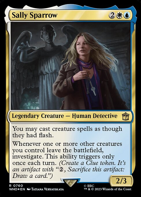 Sally Sparrow highlighted card art
