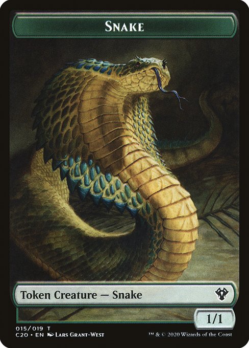 Snake from Commander 2020 Tokens