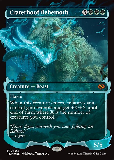 Craterhoof Behemoth highlighted card art