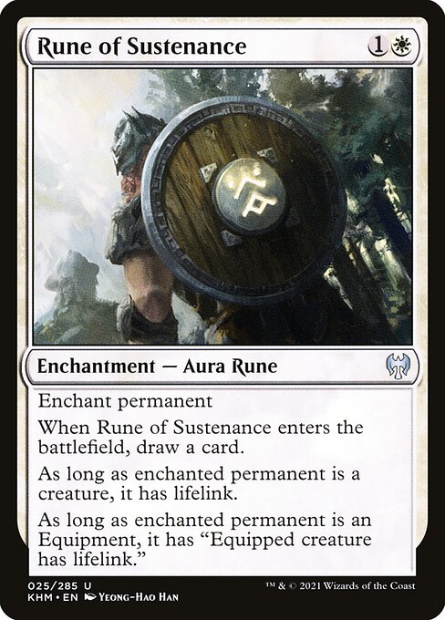 Rune of Sustenance highlighted card art