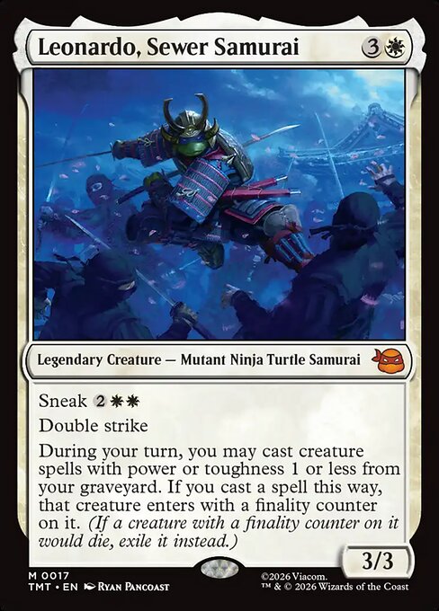 Leonardo, Sewer Samurai from Teenage Mutant Ninja Turtles