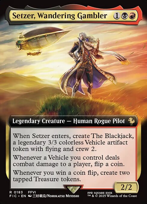 Setzer, Wandering Gambler highlighted card art