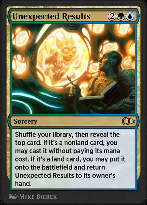 Unexpected Results highlighted card art