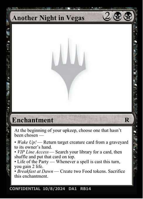 Another Night in Vegas highlighted card art
