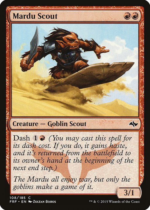 Mardu Scout highlighted card art