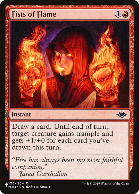 Fists of Flame from The List