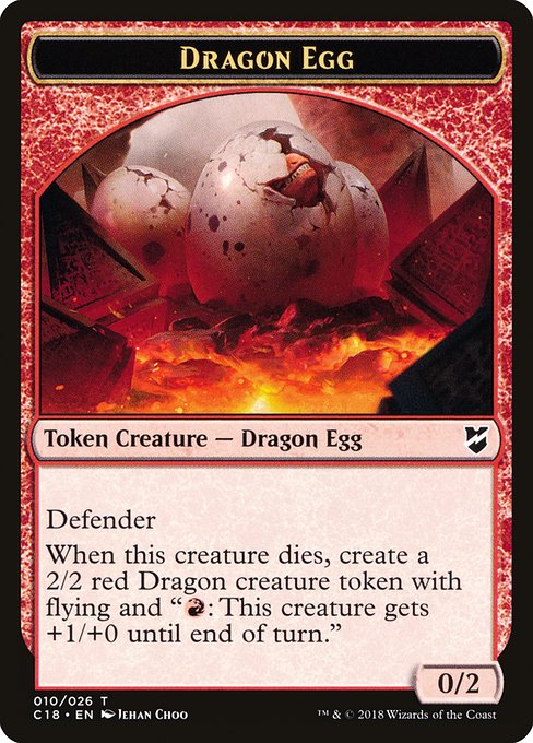 Dragon Egg from Commander 2018 Tokens