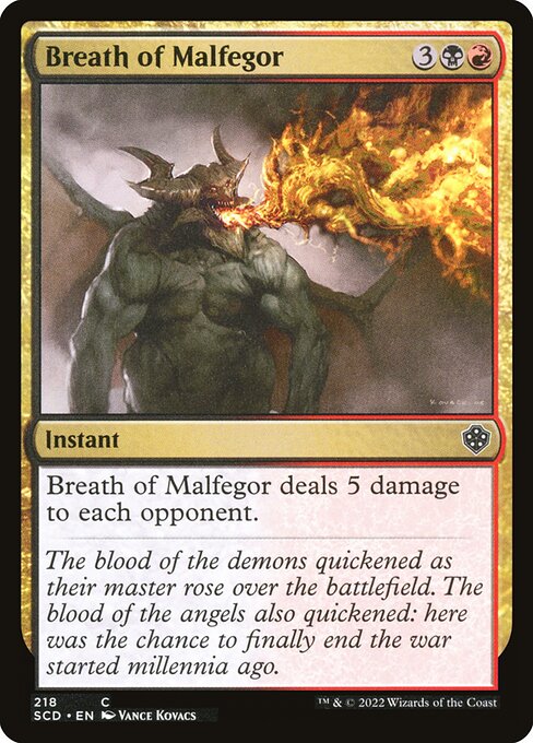 Breath of Malfegor highlighted card art