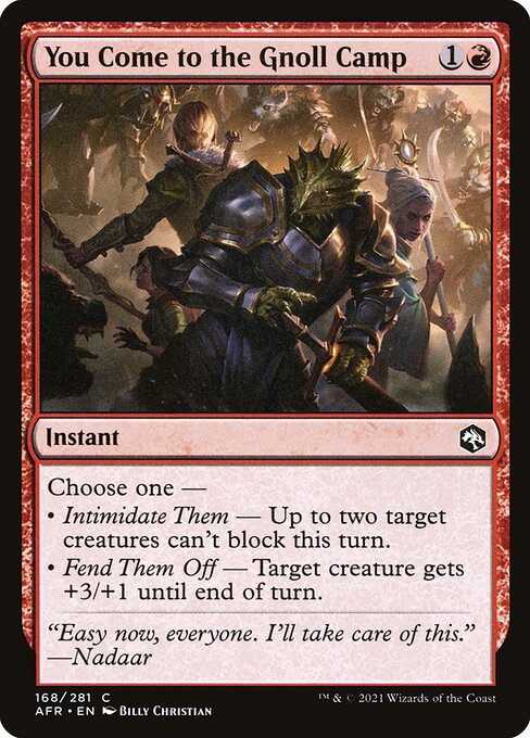 You Come to the Gnoll Camp from Adventures in the Forgotten Realms