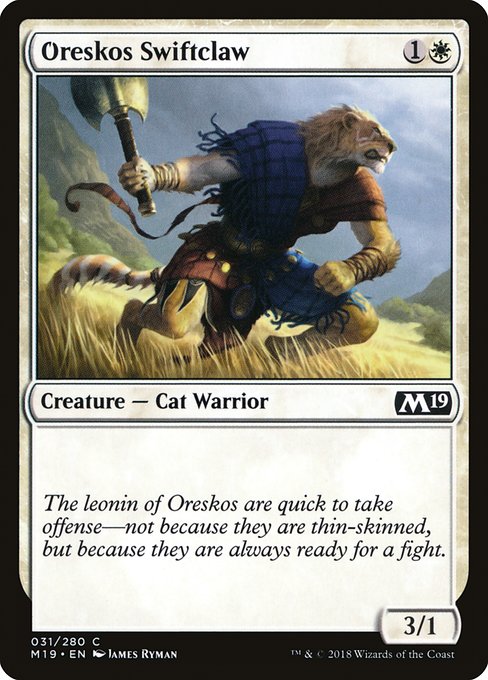 Oreskos Swiftclaw from Core Set 2019