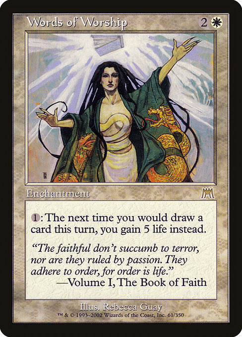 Words of Worship highlighted card art