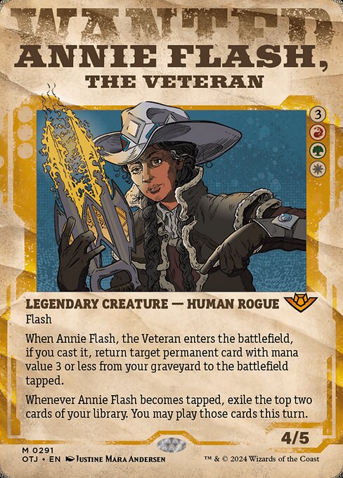 Annie Flash, the Veteran highlighted card art