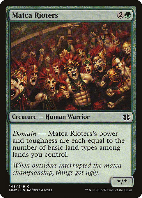 Matca Rioters highlighted card art
