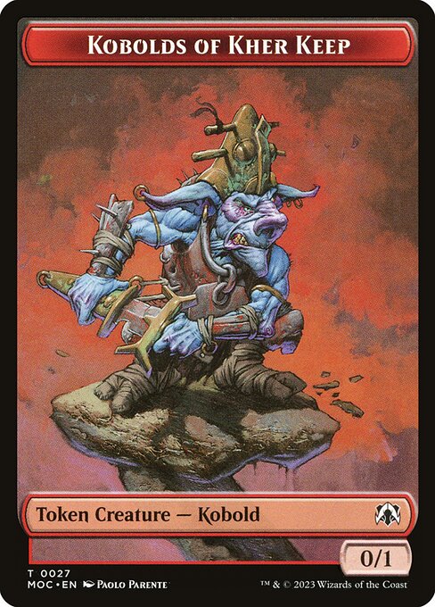 Kobolds of Kher Keep from March of the Machine Commander Tokens