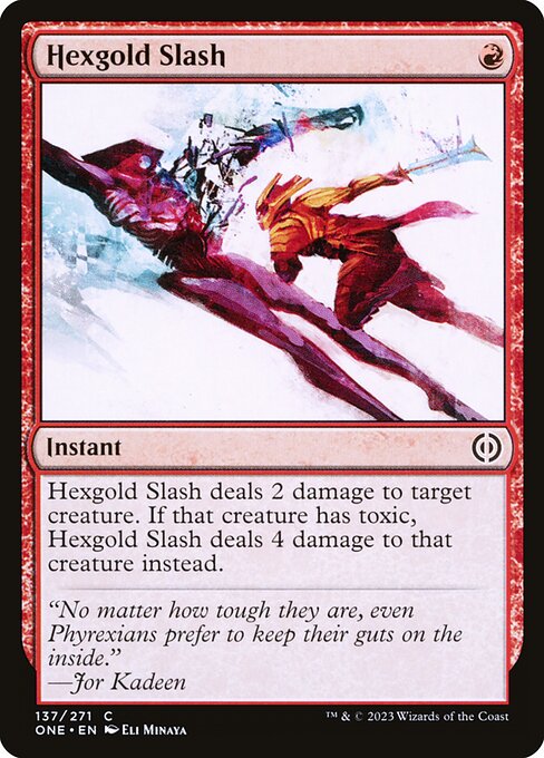 Hexgold Slash highlighted card art