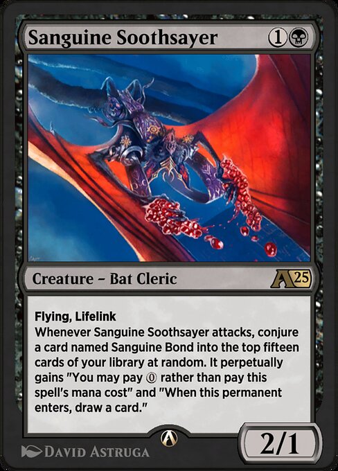 Sanguine Soothsayer highlighted card art