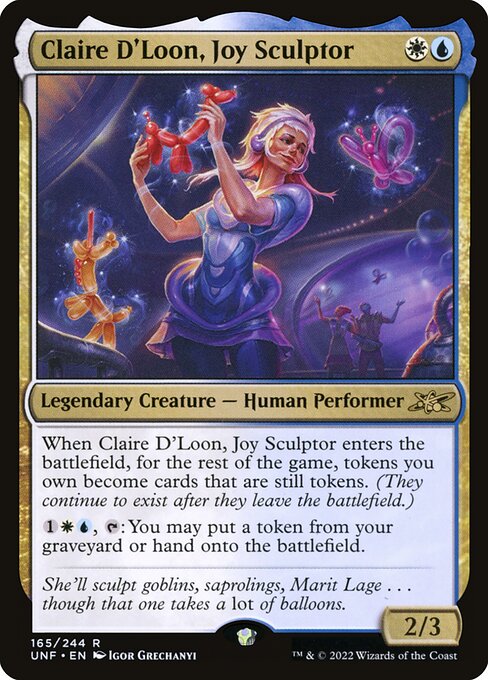 Claire D'Loon, Joy Sculptor highlighted card art