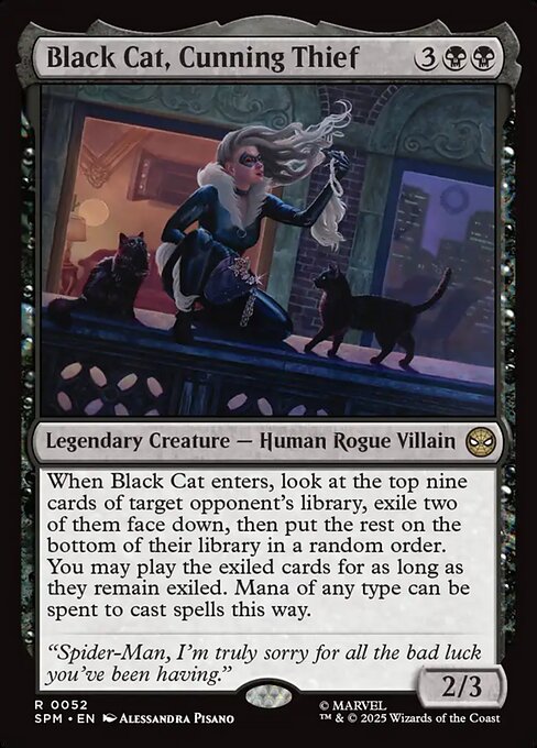 Black Cat, Cunning Thief highlighted card art