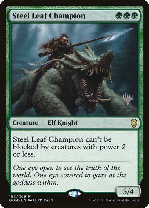 Steel Leaf Champion from Dominaria Promos