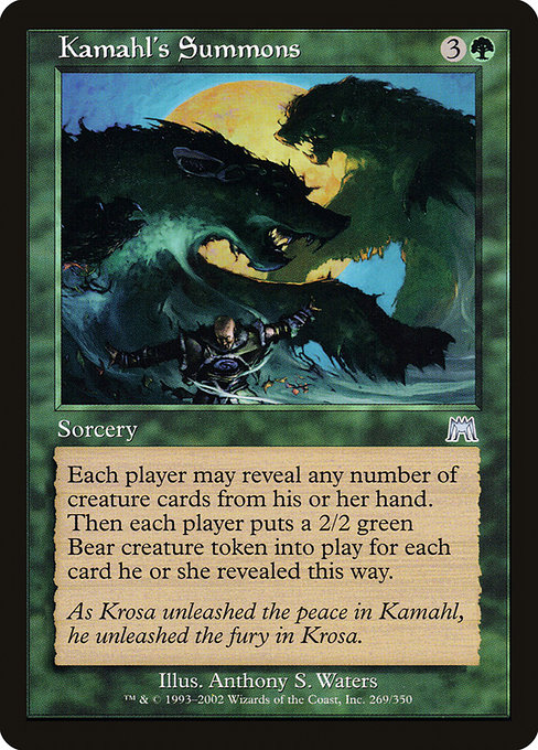 Kamahl's Summons highlighted card art