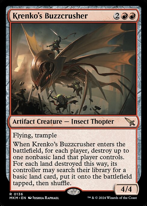 Krenko's Buzzcrusher highlighted card art