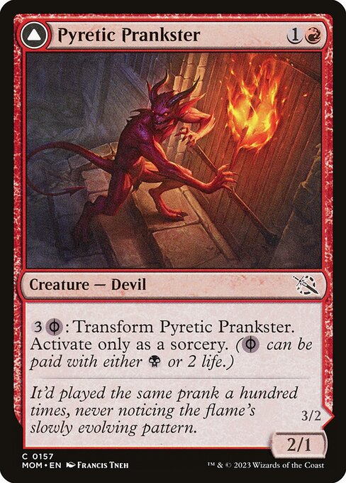 Pyretic Prankster // Glistening Goremonger from March of the Machine