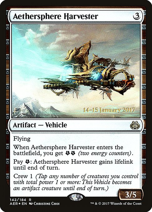Aethersphere Harvester from Aether Revolt Promos