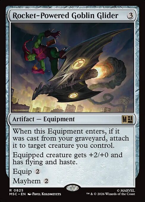 Rocket-Powered Goblin Glider highlighted card art
