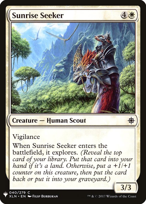Sunrise Seeker highlighted card art