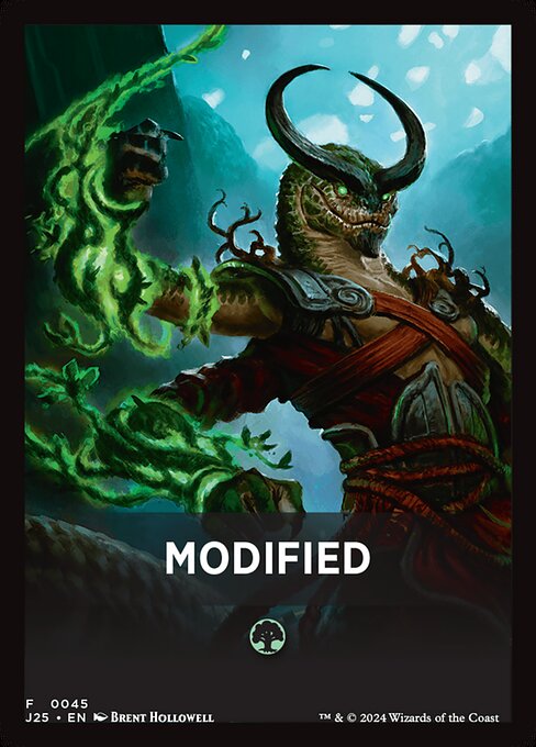 Modified highlighted card art