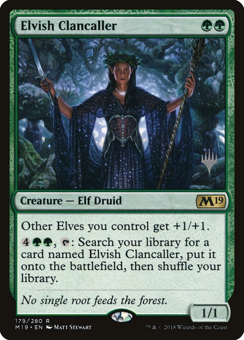 Elvish Clancaller highlighted card art