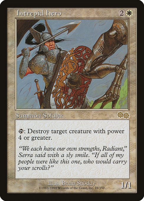 Intrepid Hero from Urza's Saga